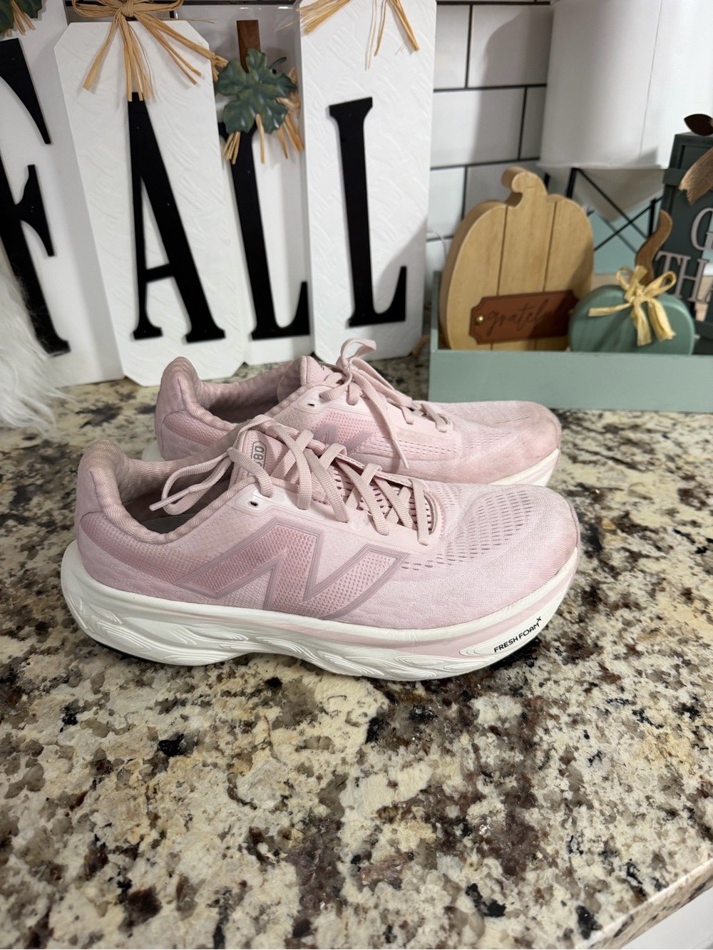 New Balance Women's Light Pink Athletic Running Shoes